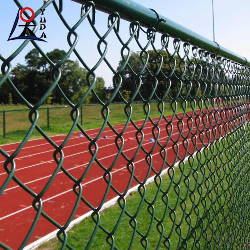 Vynil Chain Set Green Pvc Coated Vinyl Chain Link Fence 6ft 8ft Diamond Cyclone Wire ...