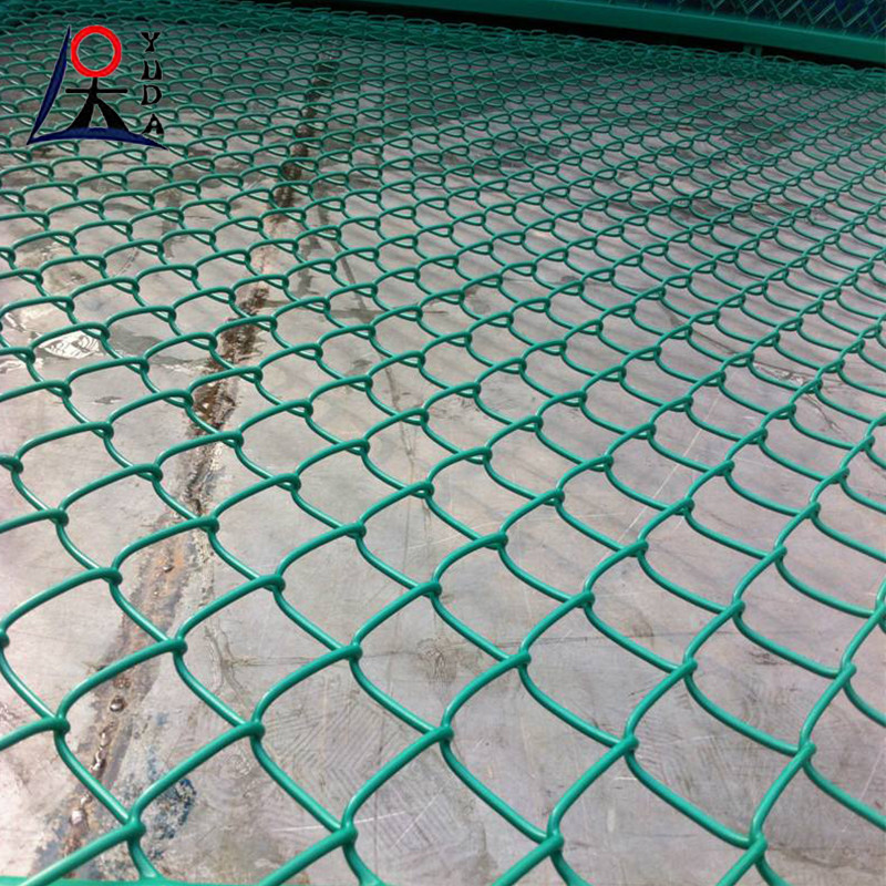 Green Pvc Coated Vinyl Chain Link Fence 6ft 8ft Diamond Cyclone Wire ...