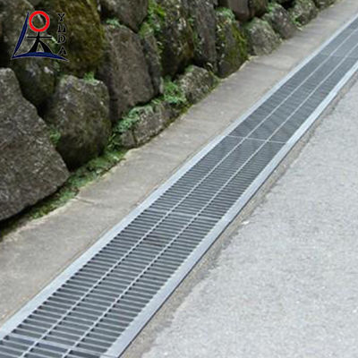 Pressure Welded Galvanized Steel Grating For Rebar Rainwater Ditch Cover Metal Stair Treads