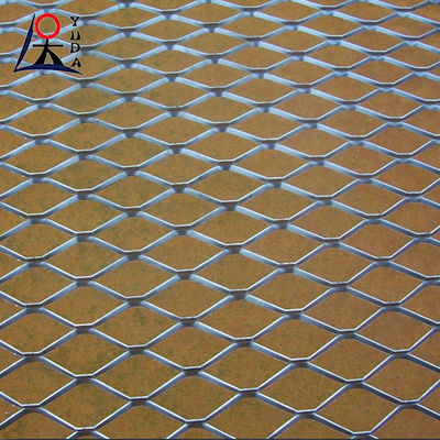 PVC Coated Expanded Metal Mesh Panels Anti-Slip Easy Install