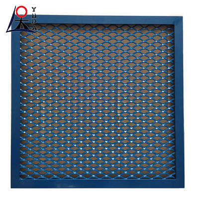 PVC Coated Expanded Metal Mesh Panels Anti-Slip Easy Install