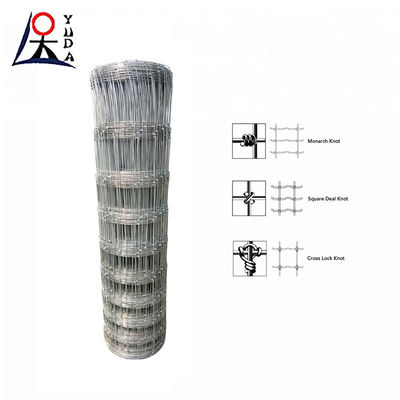 Galvanized Field Fence for Sheep and Cattle 1.8m High Customizable
