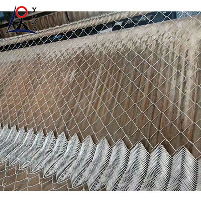 PVC Coated Chain Link Fence Hot Dip Galvanized Diamond Mesh