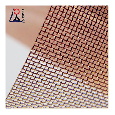 Fine Red Copper Wire Mesh Protection Wear resistance Decorative Brass Mesh Screen