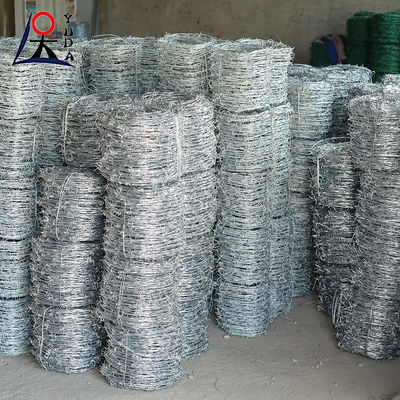 Single Strand Hot Dipped Galvanized Barbed Wire Barbed Iron Wire