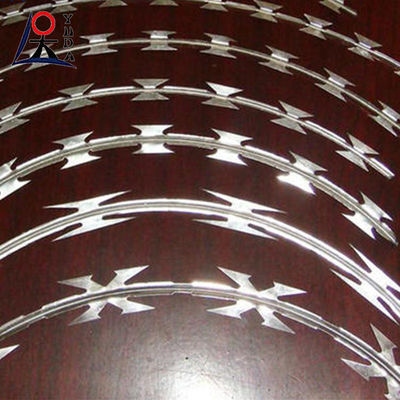 Anti Climb Razor Wire Galvanized Concertina Razor Blade Barbed Wire