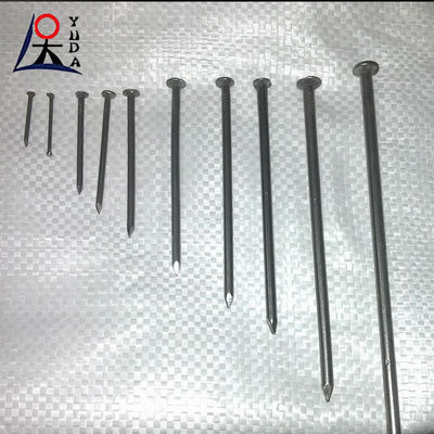 Flat Head Galvanized Common Iron Wire Nails Hardened Steel Concrete Nails