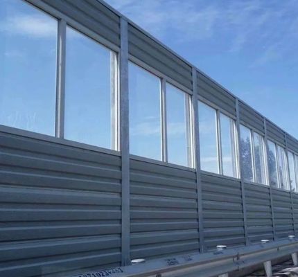 Steel Panel Sound Barrier for Highway and Railway Noise Reduction